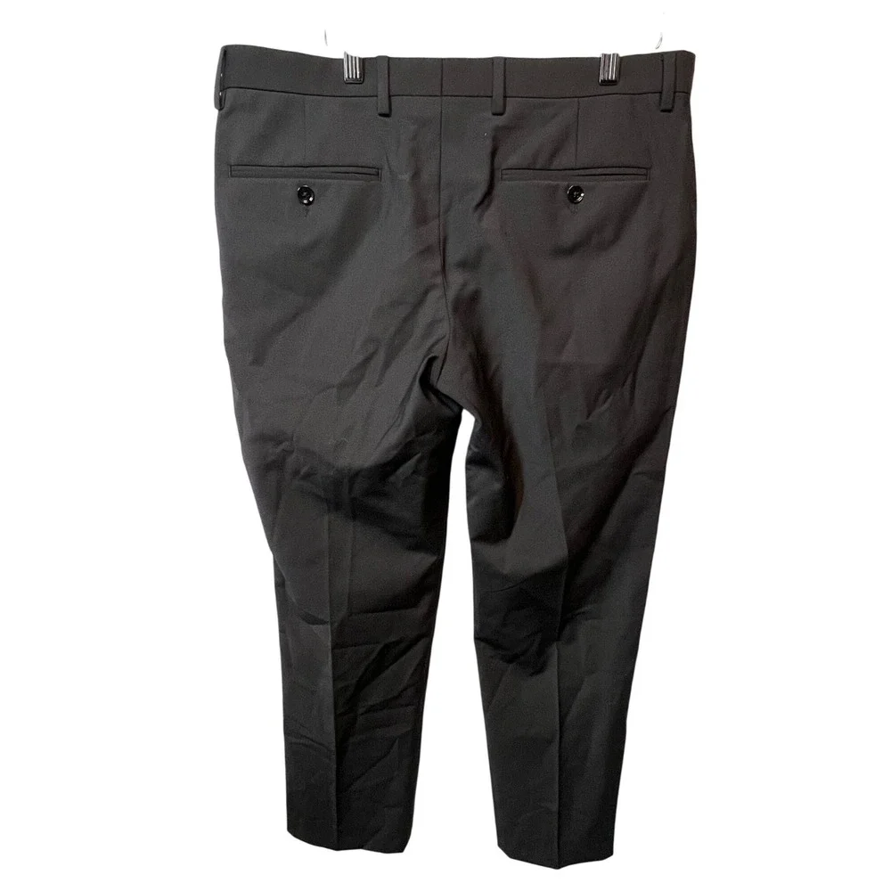 Express Extra Slim Stretch‎ Wrinkle Resistant Dress Pants 32x30 Black Wool Blend
